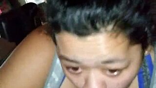 Sloppy deepthroat action happening here