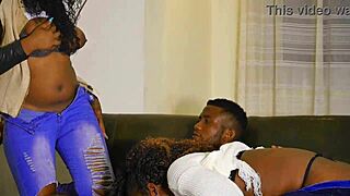 Baise Des Étudiants Involves Ebony Brunette With Big Ass Sucking Monster Cock In Usa Lingerie