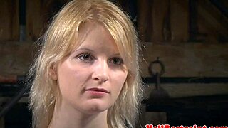 my maledom master has me bound and suspended for rough play!