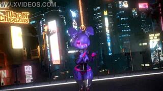 bonnie fnf bonfie kpop-queencard dancing in 3d cartoon furry anime hentai
