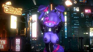 bonnie fnf bonfie kpop-queencard dancing in 3d cartoon furry anime hentai