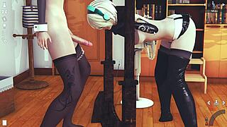 Teen feels intense pleasure in solo sex session