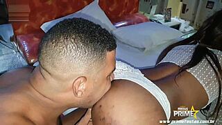 latina wife freed by cuckold husband for wild interracial blowjob with monster cock. she takes big cock deep in her big ass.