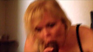 Jenna Jaymes gives detailed blowjob to huge big black cock