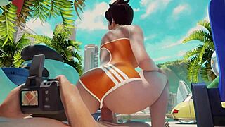 Overwatch Tracer's Wild Ride at Beach