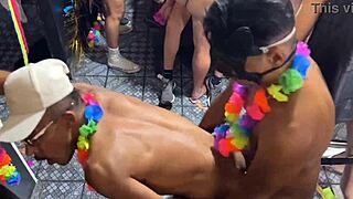 Wild gay orgy at Brazilian carnival 2023.