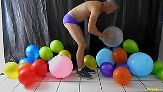 oh man, balloon play with horny gay dilf richard lennox got me all messed up!