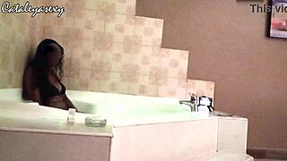 Photographer And Model Create Intimate Photoshoot In Jacuzzi