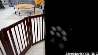 Uber Eats Driver Delivers Food to Two Hot Babes with Big Asses and Gets Lucky