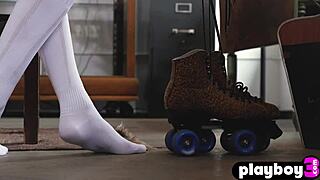 Cute Canadian Teen Poses Passionately.