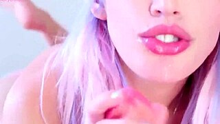 Blonde Amateur Teases with Handjob and Blowjob Leading to Cum Explosion