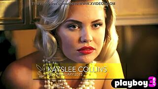 Big boobs blonde milf Lindsey Gayle Evans strips off lingerie to show her stunning naked body