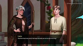 What did he do with that knife to her big tits?