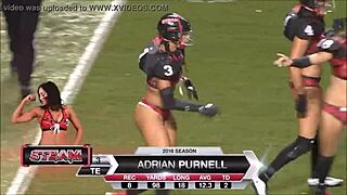 sexy adrian purnell competes in final eastern conference match