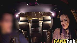 fake cop lass dares outdoor blowjob in uniform