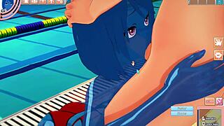Slimegirl 3D Hentai in Pool!