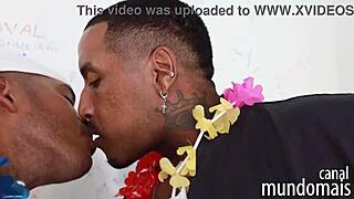 Three Black Men Engage In Hardcore Gay Orgy In The Bathroom With Monster Cocks