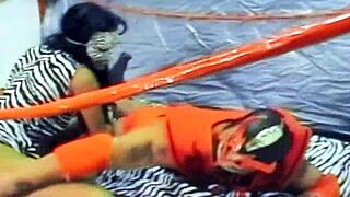 Wrestling match between Dragonfly and Adriana Milano