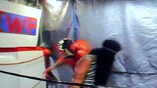 Wrestling match between Dragonfly and Adriana Milano
