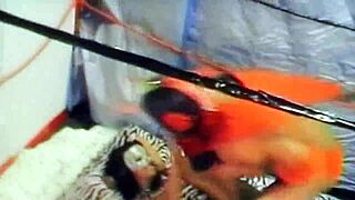 Wrestling match between Dragonfly and Adriana Milano