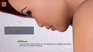 Redhead Takes Leap With Big Tits Exposed