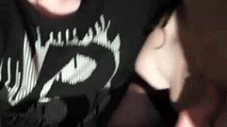 Russian girl with her boyfriend in the car