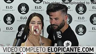 Sara Blonde Plays With The Cream From Elo Podcast And Swallows It