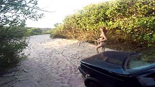 Intense Public Fuck on Beach for Car Help - Sumaya Ganesha
