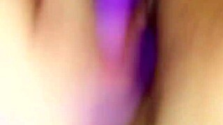 girl intensely masturbates her pussy all alone