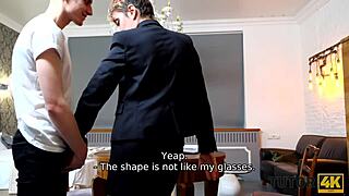 Russian MILF professor seduces teen student with hard cock in her cozy hole