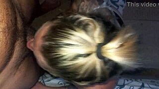 She says, 'Swallow my breakfast cum deepthroat'