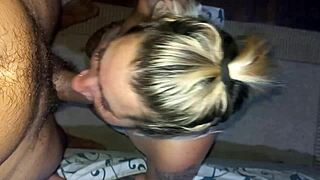 She says, 'Swallow my breakfast cum deepthroat'