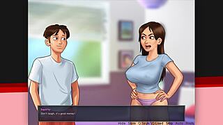 Wow, our hot gym teacher in Summertime Saga! She’s got that killer ass!