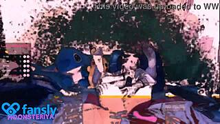 cute anime girl fingers her pussy alone