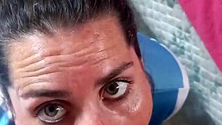 yo, check my blonde gf swallowing it all like a total pro 😜