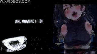 Hot girl intensely moans during solo handjob masturbation