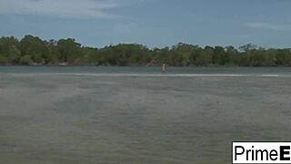 Barbie banks enjoys threesome with ass pussy blowjob and cumshot