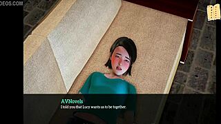 Redhead teen in erotic cartoon with small tits. Family secrets unfold in episode 286.