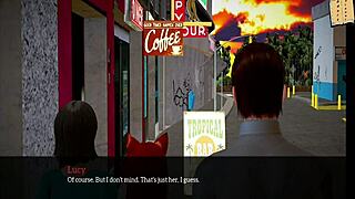 Redhead teen in erotic cartoon with small tits. Family secrets unfold in episode 286.