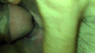 my wife is sucking my cock in the kitchen, loving the taste of my meat. she gets on her knees for a deep gay blowjob.