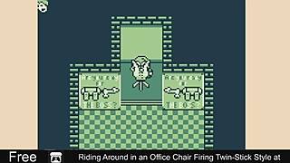 riding around in an office chair firing twin-stick style at work