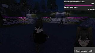 seleka-san flashing nude in the park during tough hentai missions