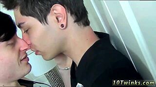 Gay hunk films raw bareback sex with another boy