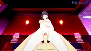 KOBENI HIGASHIYAMA AND MAKIMA INTENSE SEX - CHAINSAW MAN HENTAI