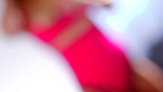 Abbie Maley Rides Big Cock in Fishnets