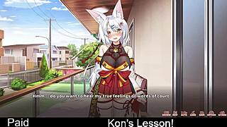 Erotic anime hentai lesson with game instructions