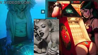 manic sabrina explores pinball fetish intensely