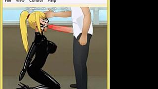 Intense BDSM Deepthroat With Restraints