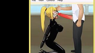 Intense BDSM Deepthroat With Restraints