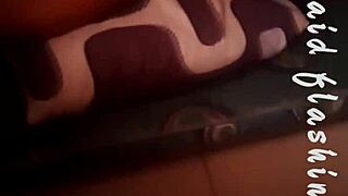 Intense emotions surge during ebony maid's quick creampie encounter